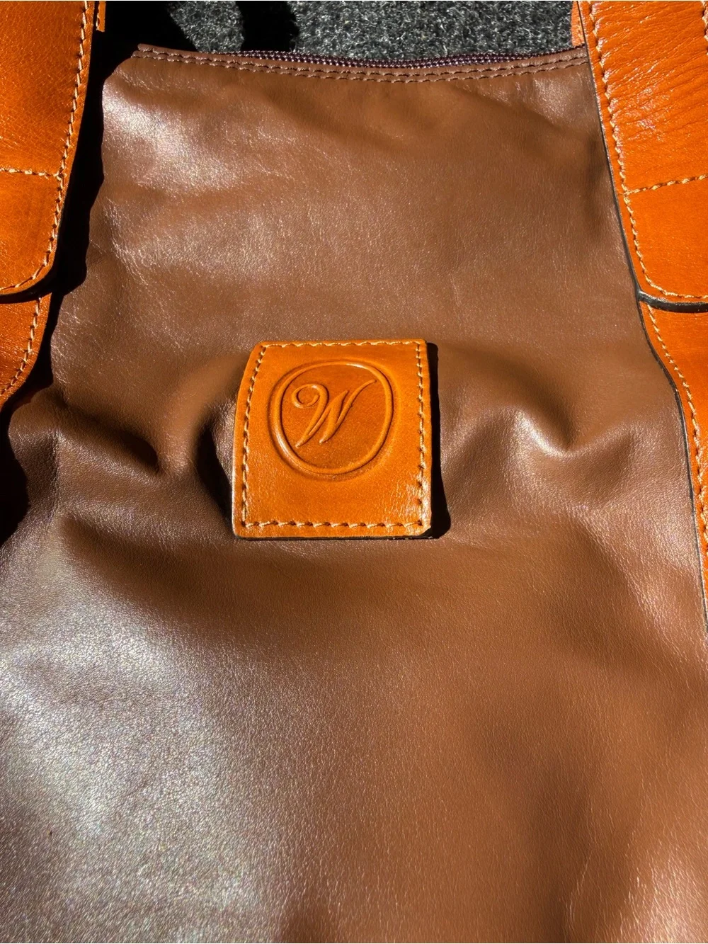 Leather Travel Tote Bag - Brown by Welcome 1880